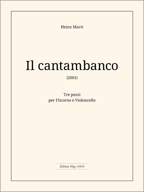 Vorderes Coverbild Cantambanco