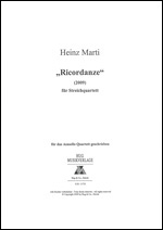 Vorderes Coverbild Ricordanze