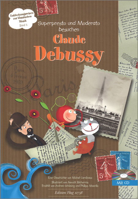Vorderes Coverbild Superpresto und Moderato besuchen Claude Debussy