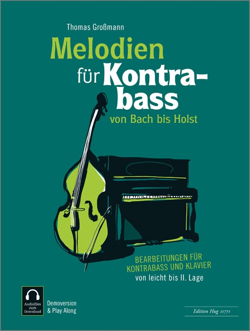 Vorderes Coverbild Melodien für Kontrabass - von Bach bis Holst