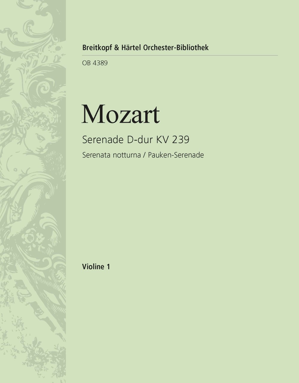 Vorderes Coverbild Serenade D-Dur KV 239 "Serenata notturna"