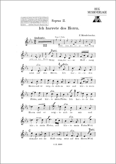 Vorderes Coverbild Ich harrete des Herrn