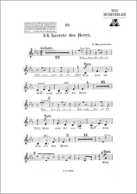 Vorderes Coverbild Ich harrete des Herrn