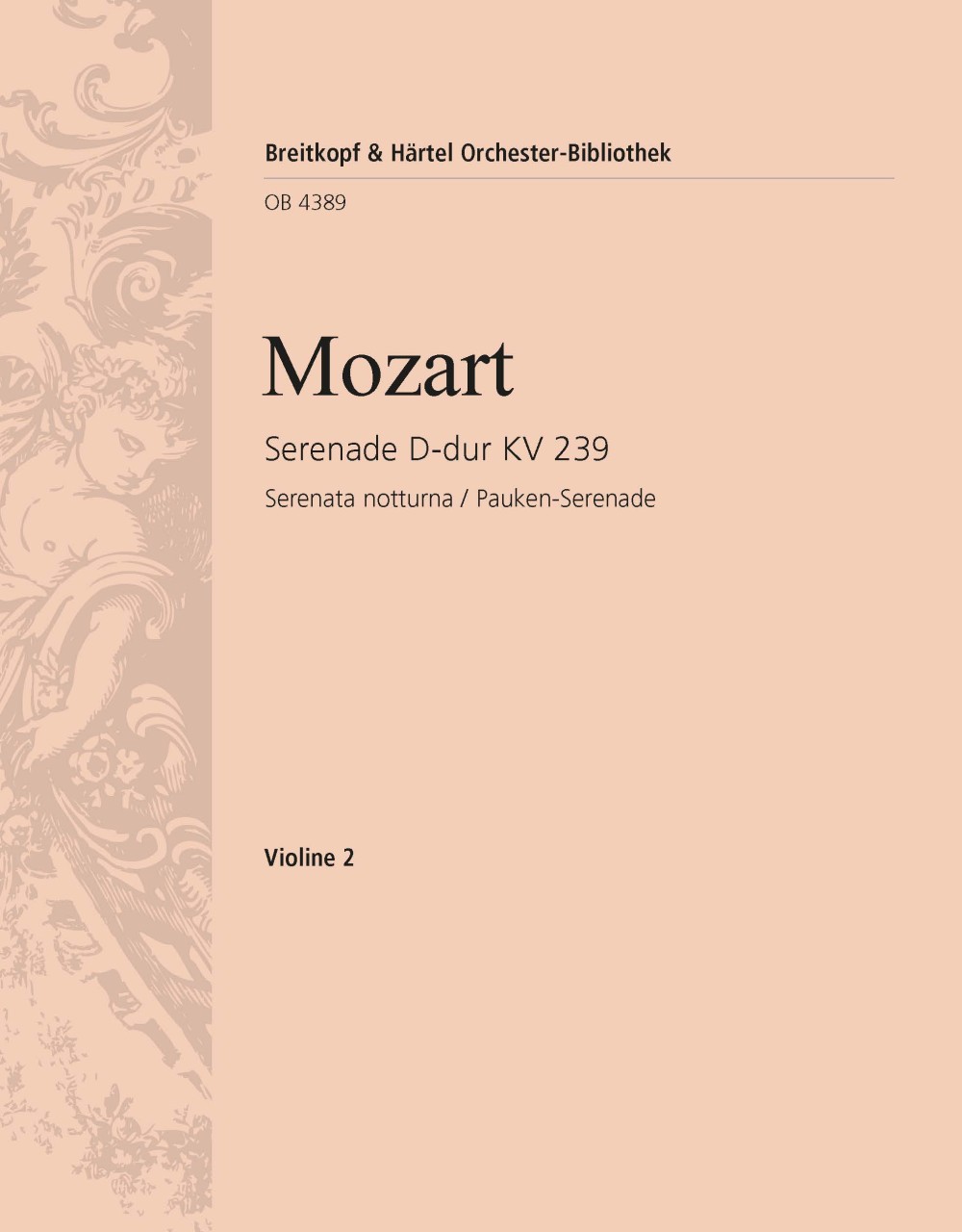 Vorderes Coverbild Serenade D-Dur KV 239 "Serenata notturna"