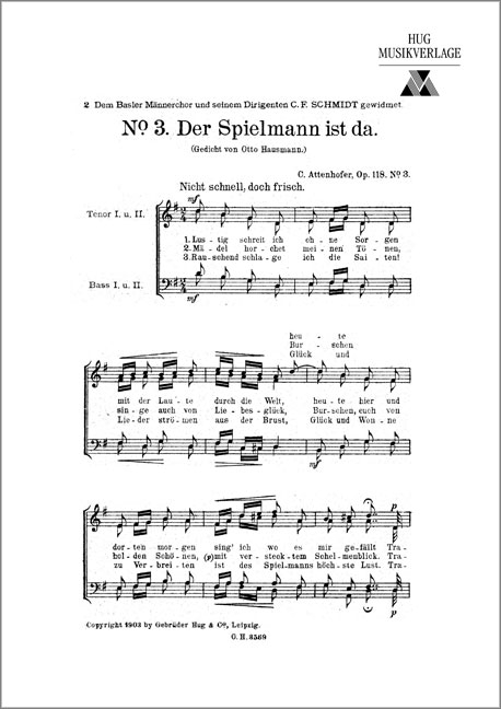 Vorderes Coverbild Der Spielmann ist da