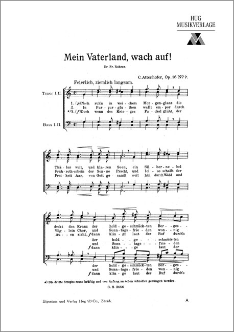 Vorderes Coverbild Mein Vaterland wach auf