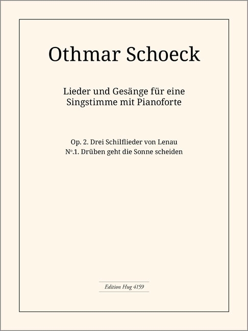 Vorderes Coverbild Drüben geht die Sonne scheiden op. 2/1