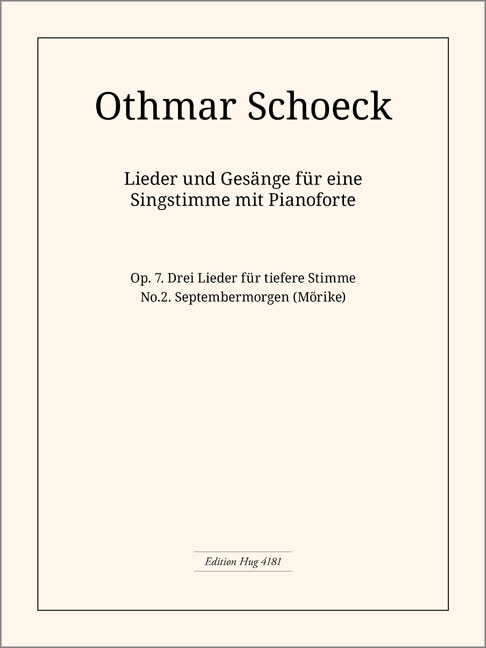 Vorderes Coverbild Septembermorgen