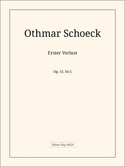 Vorderes Coverbild Erster Verlust