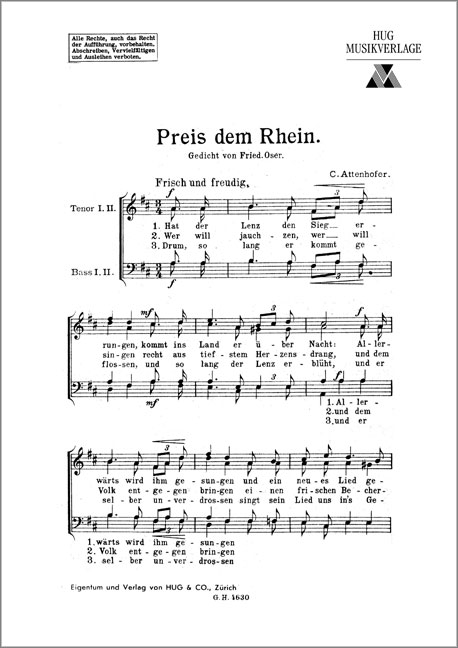 Vorderes Coverbild Preis dem Rhein