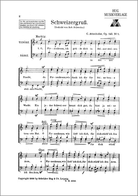 Vorderes Coverbild Schweizergruss