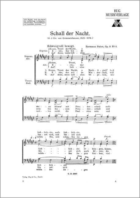 Vorderes Coverbild Schall der Nacht