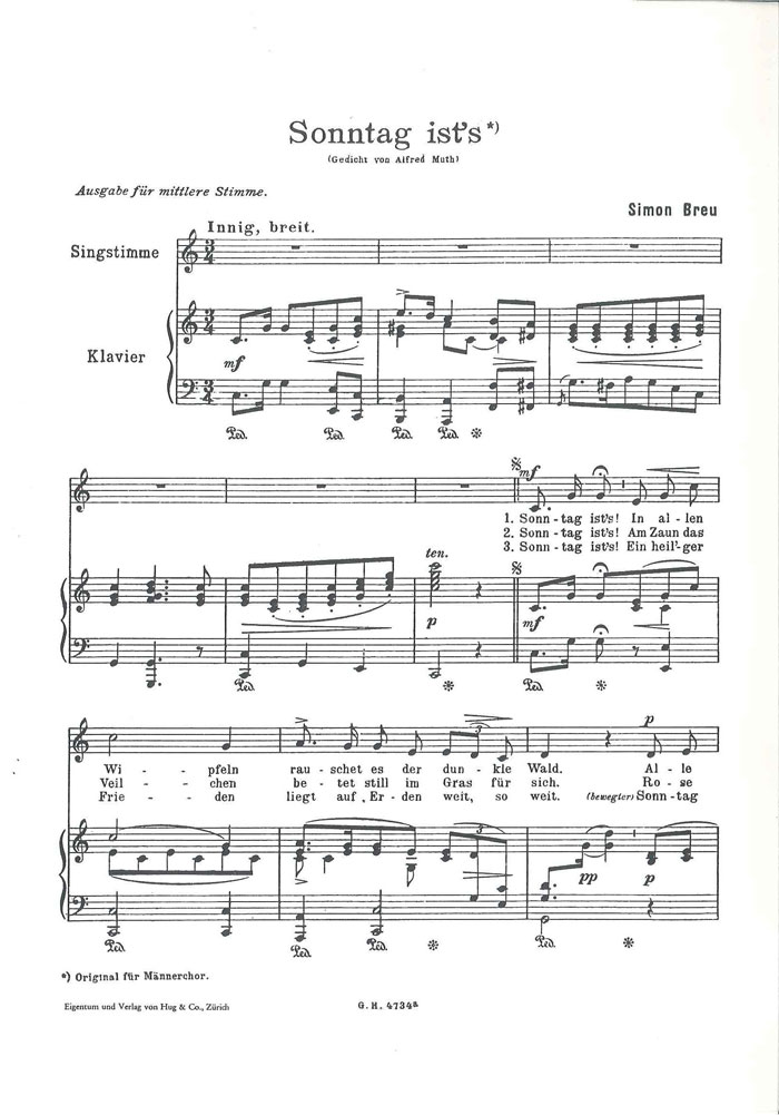 Vorderes Coverbild Sonntag ist s