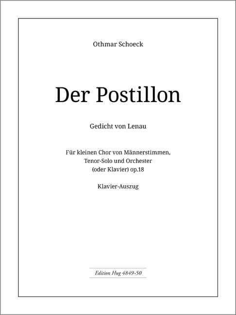 Vorderes Coverbild Postillon