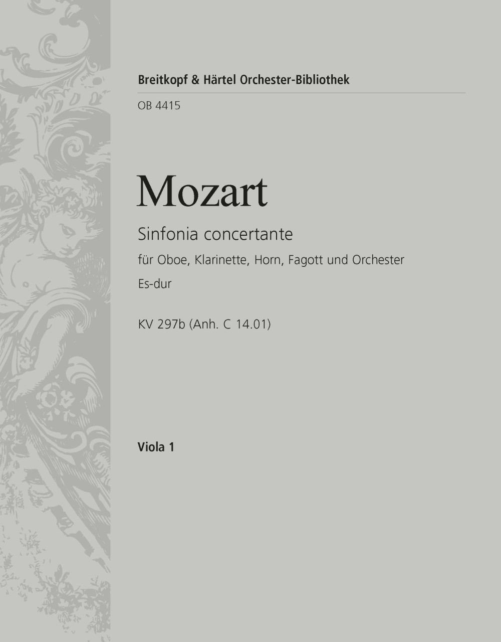 Vorderes Coverbild Sinfonia concertante Es-Dur KV 297b