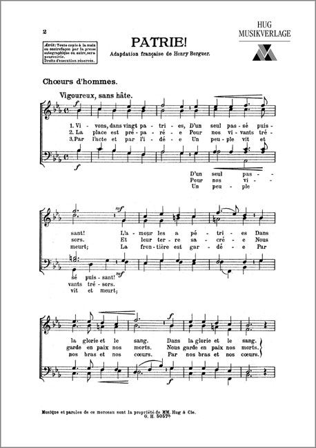 Vorderes Coverbild Patrie