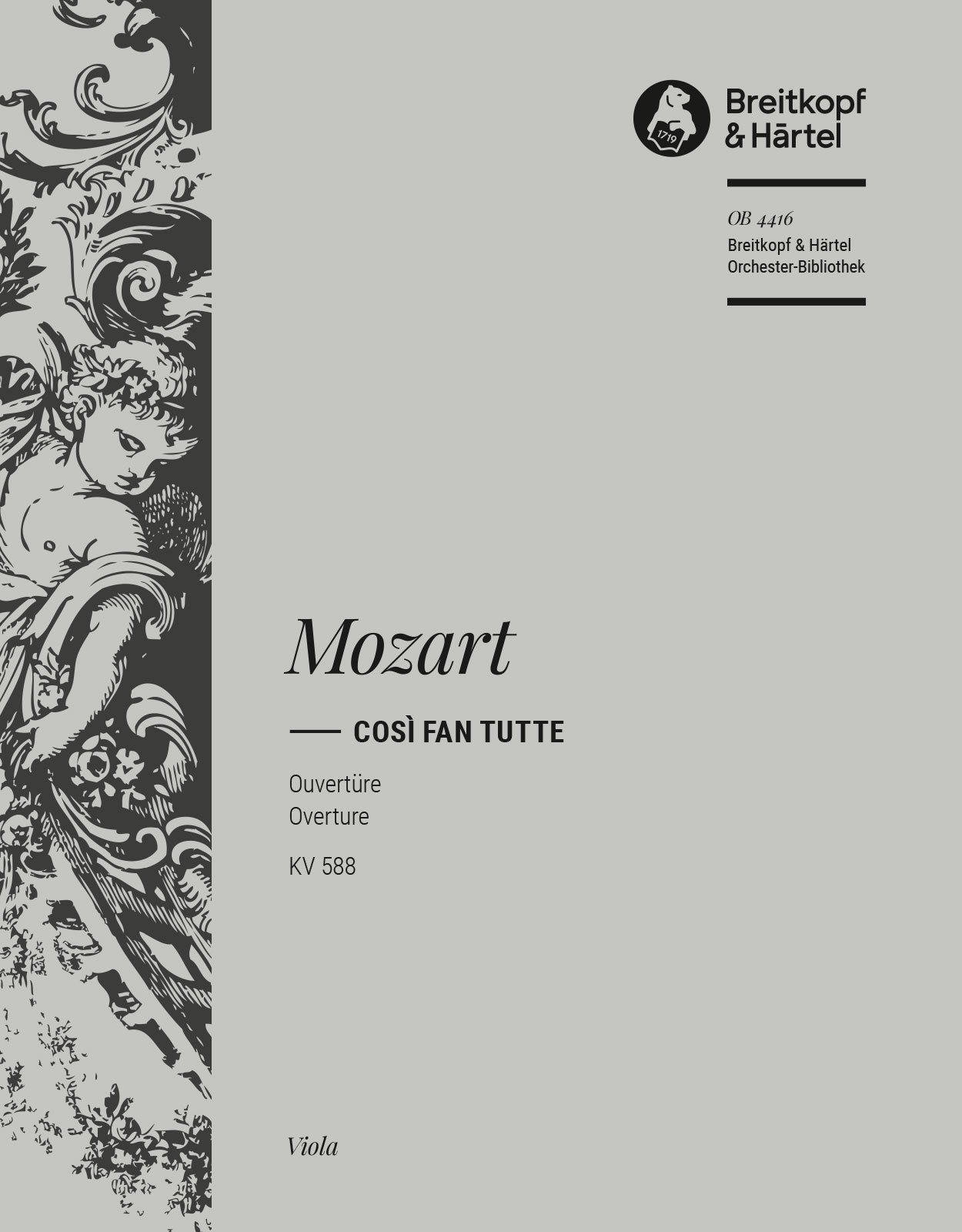 Vorderes Coverbild Cosi fan tutte KV 588. Ouvertüre