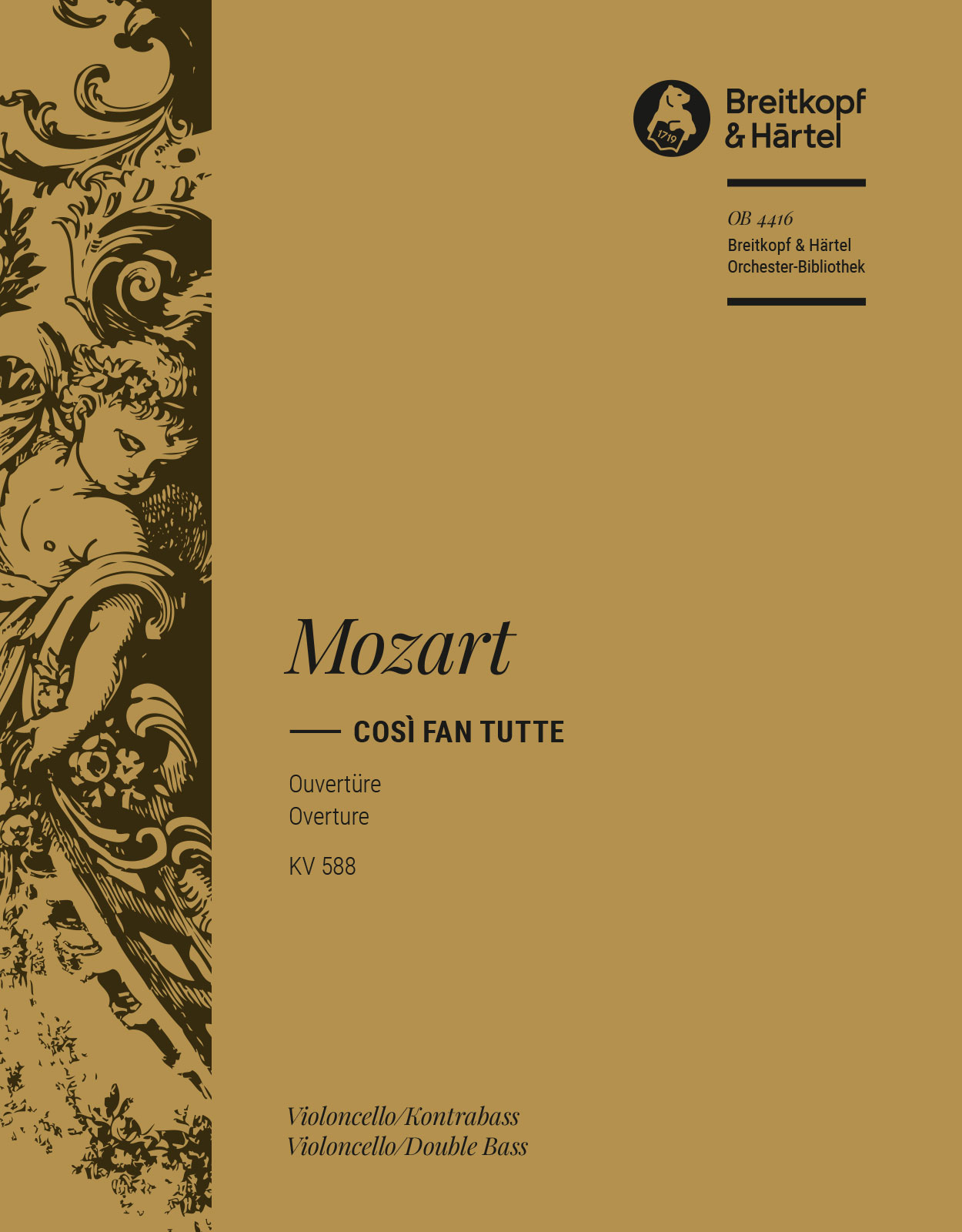 Vorderes Coverbild Cosi fan tutte KV 588. Ouvertüre