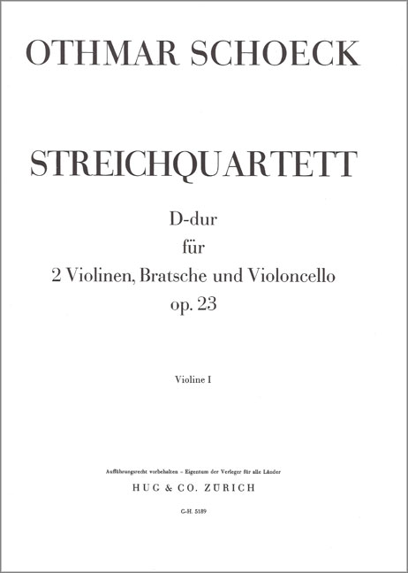 Vorderes Coverbild Quartett op 23
