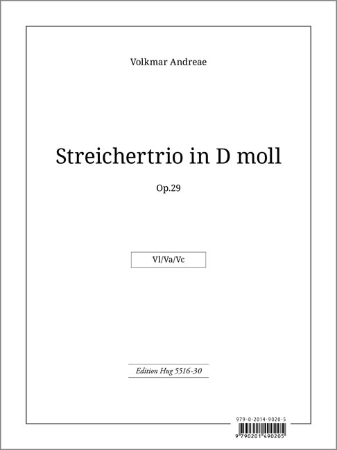 Vorderes Coverbild Trio d-moll op. 29