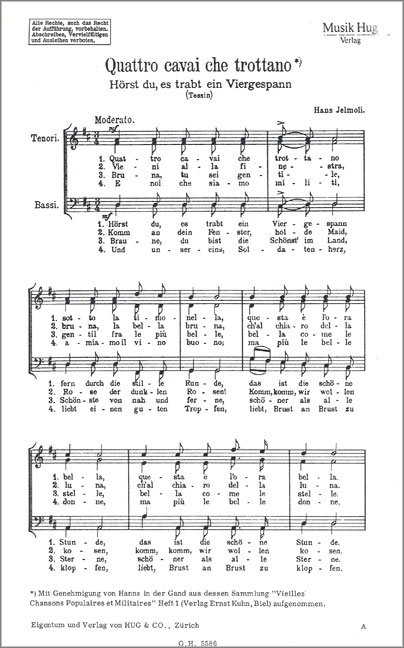 Vorderes Coverbild Quattro cavai che trottano