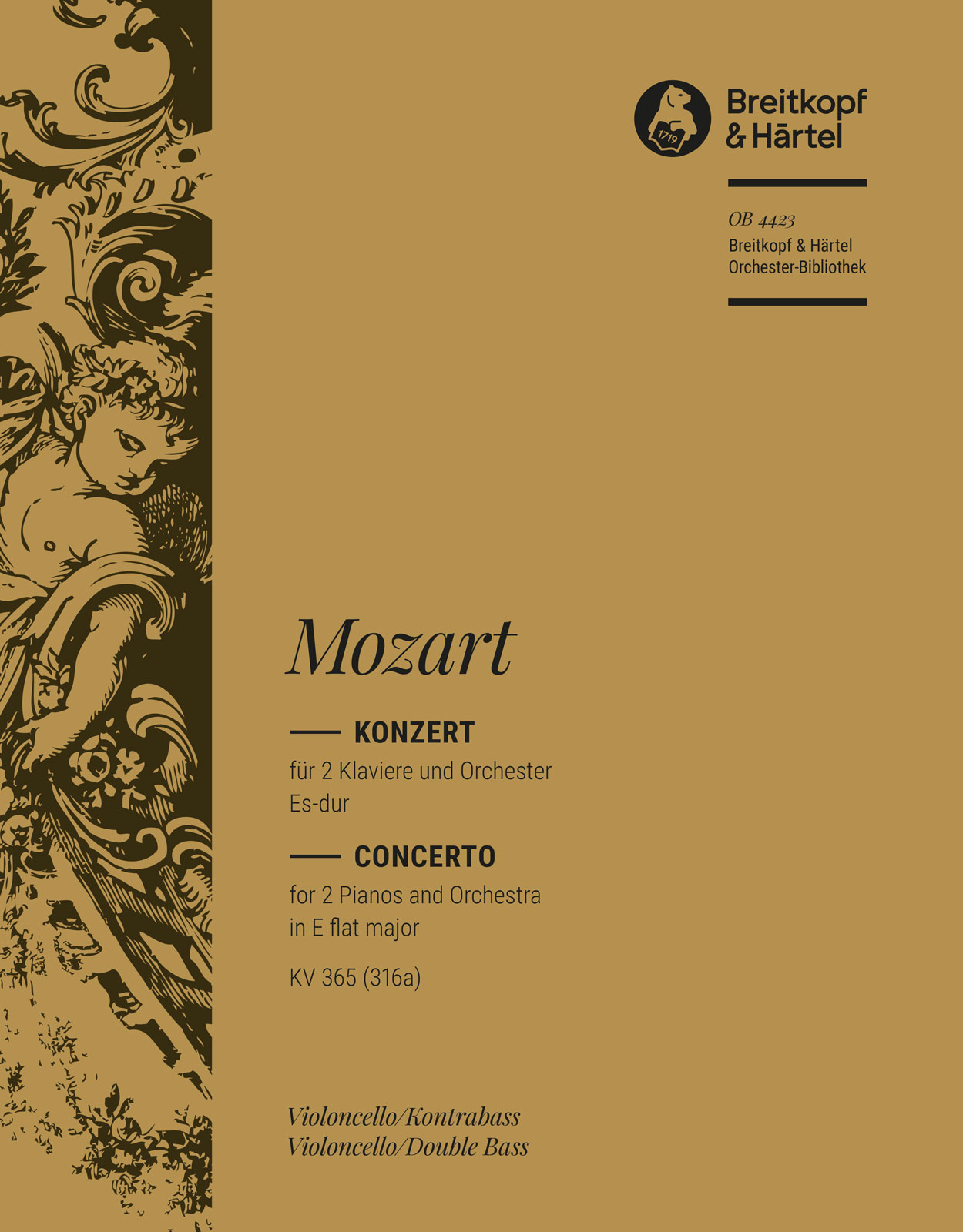 Vorderes Coverbild Konzert für zwei Klaviere und Orchester Nr. 10 Es-Dur KV 365