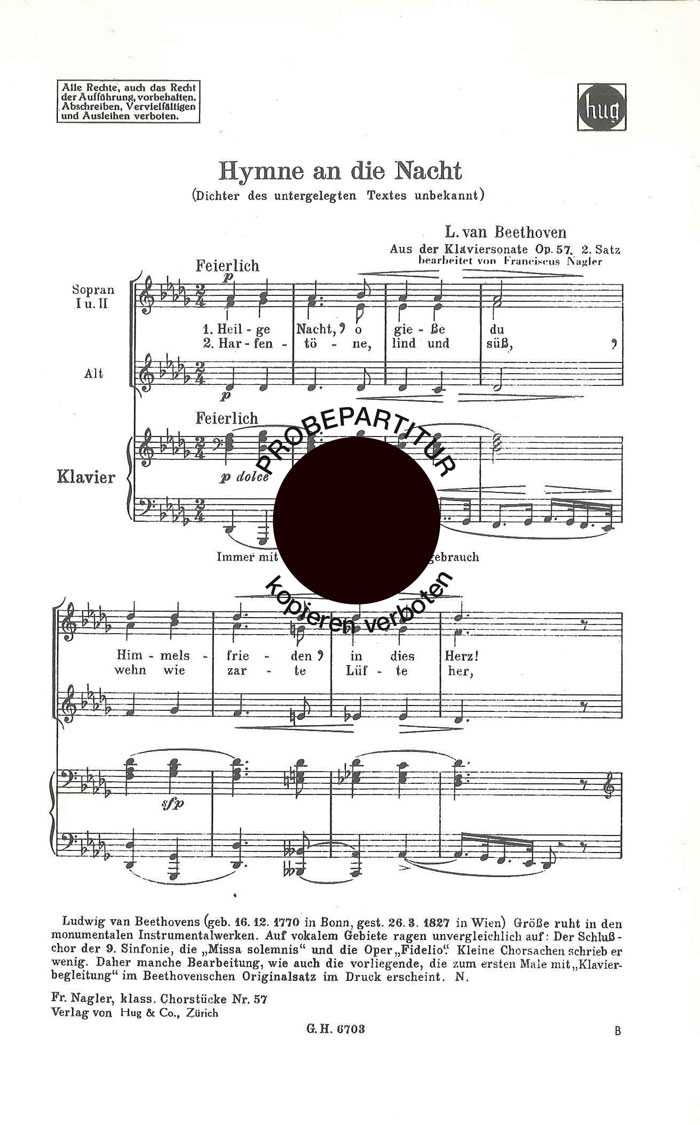Vorderes Coverbild Hymne an die Nacht