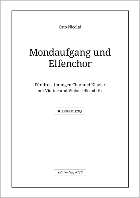 Vorderes Coverbild Mondaufgang und Elfenchor