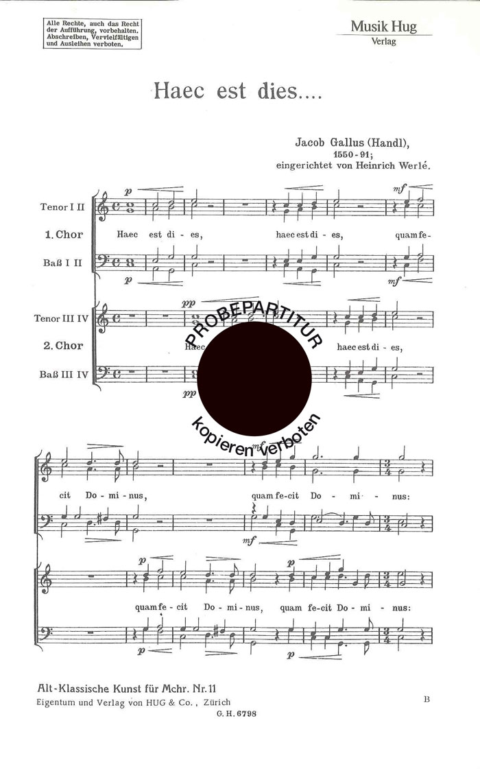 Vorderes Coverbild Haec est dies