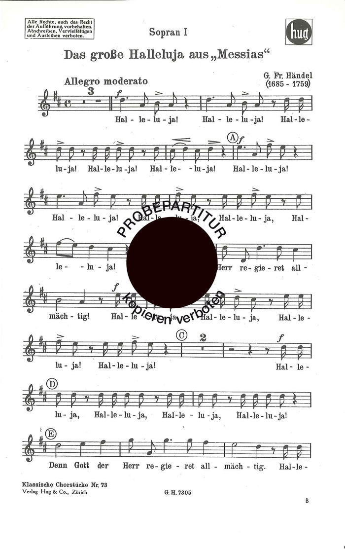 Vorderes Coverbild Halleluja