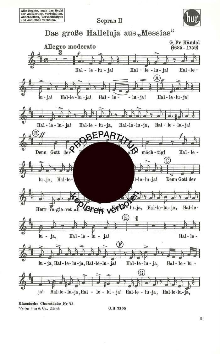 Vorderes Coverbild Halleluja