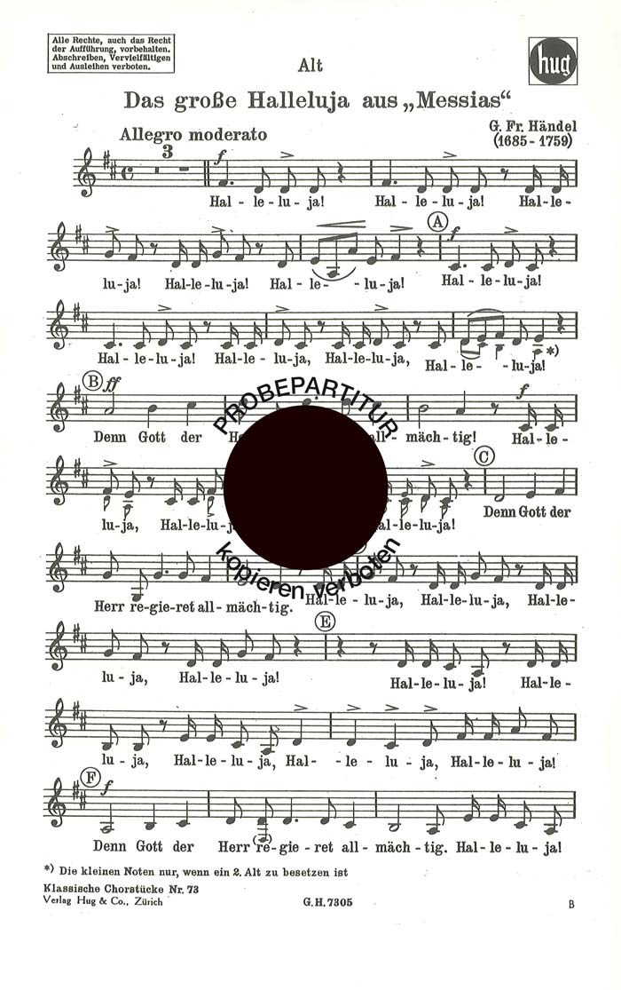 Vorderes Coverbild Halleluja