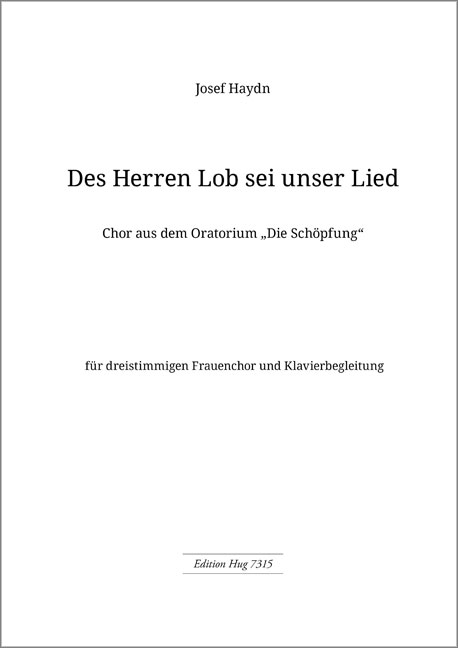 Vorderes Coverbild Des Herrn Lob sei unser