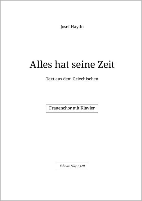 Vorderes Coverbild Alles hat seine Zeit