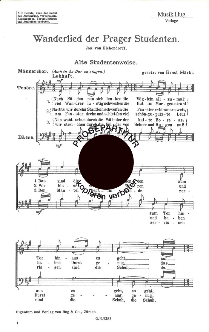 Vorderes Coverbild Wanderlied der Prager Studenten