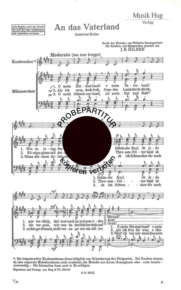 Vorderes Coverbild An das Vaterland