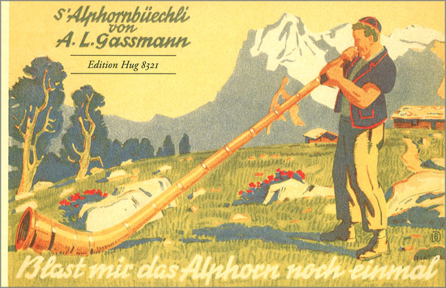 Vorderes Coverbild s'Alphornbüechli op.106