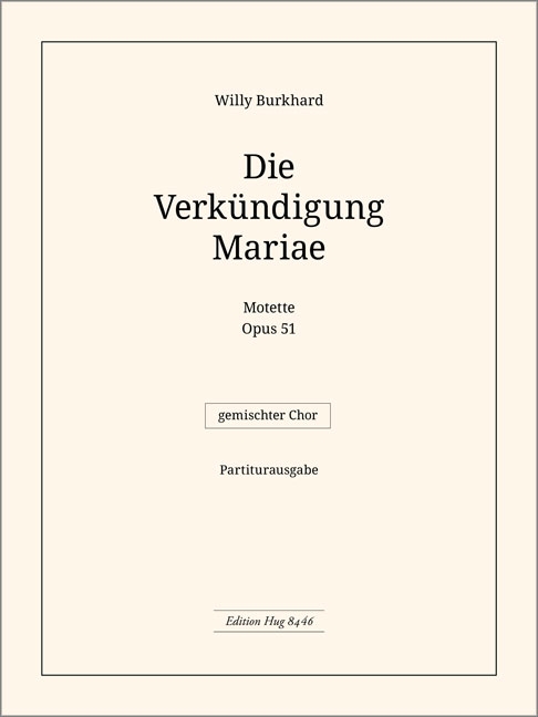 Vorderes Coverbild Verkündigung Mariae