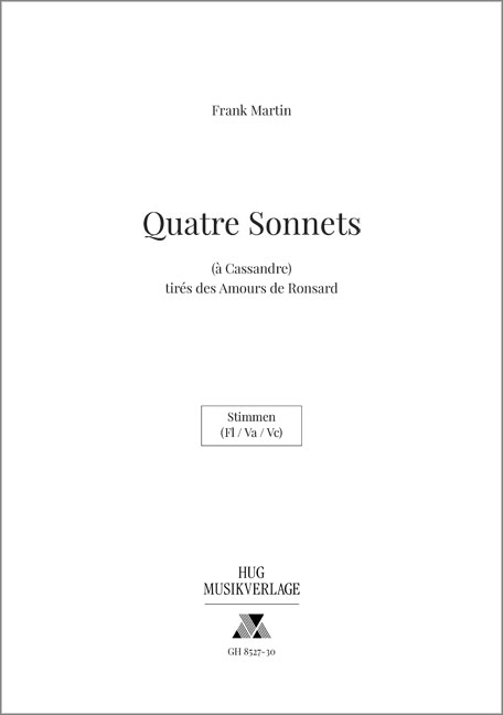 Vorderes Coverbild 4 Sonnets