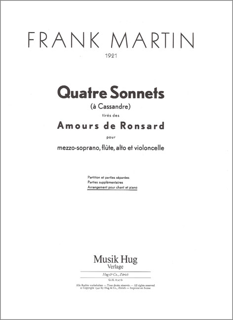 Vorderes Coverbild 4 Sonnets