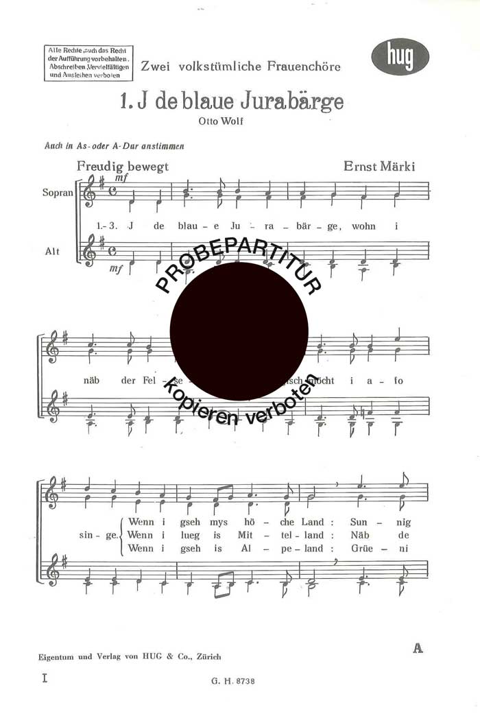 Vorderes Coverbild I de blaue Jurabärge