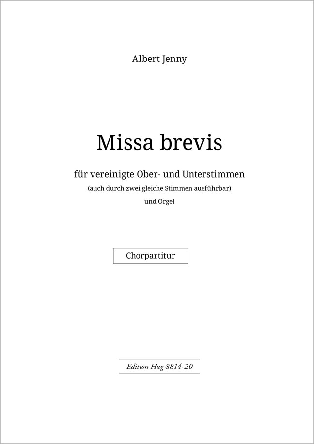 Vorderes Coverbild Missa brevis