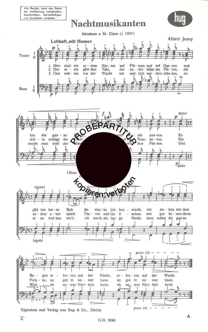 Vorderes Coverbild Nachtmusikanten