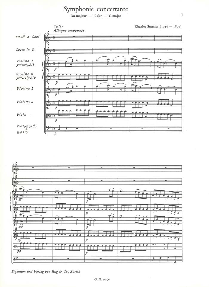 Vorderes Coverbild Sinfonie concertante C-Dur