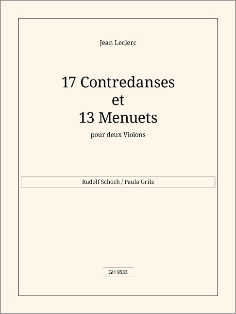 Vorderes Coverbild 17 Contredanses