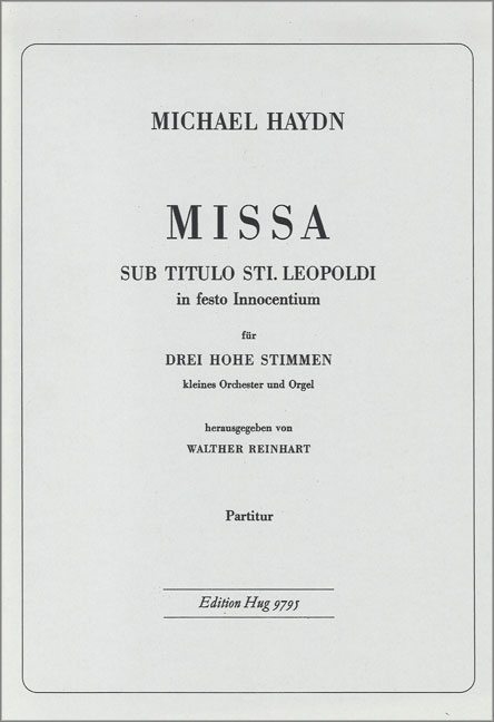 Vorderes Coverbild Missa sub titulo Sti Leopoldi