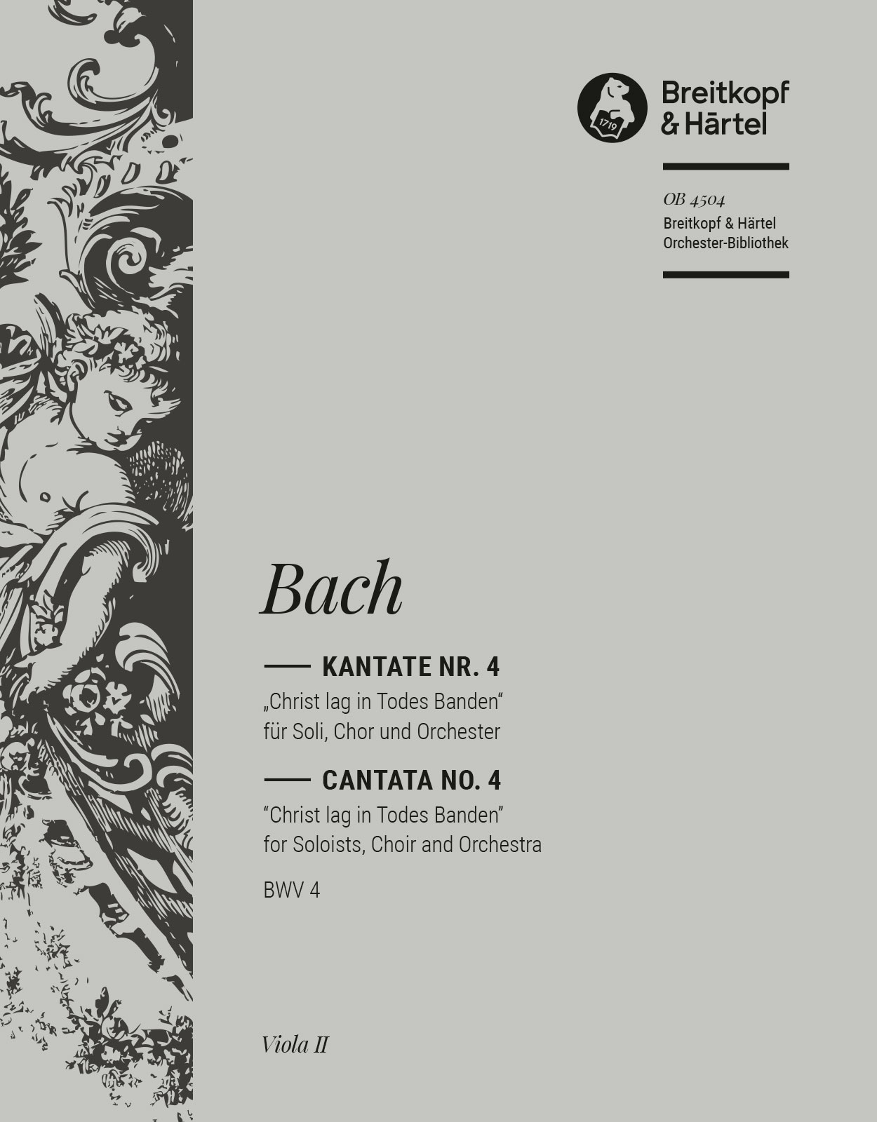 Vorderes Coverbild Kantate BWV 4 „Christ lag in Todes Banden“