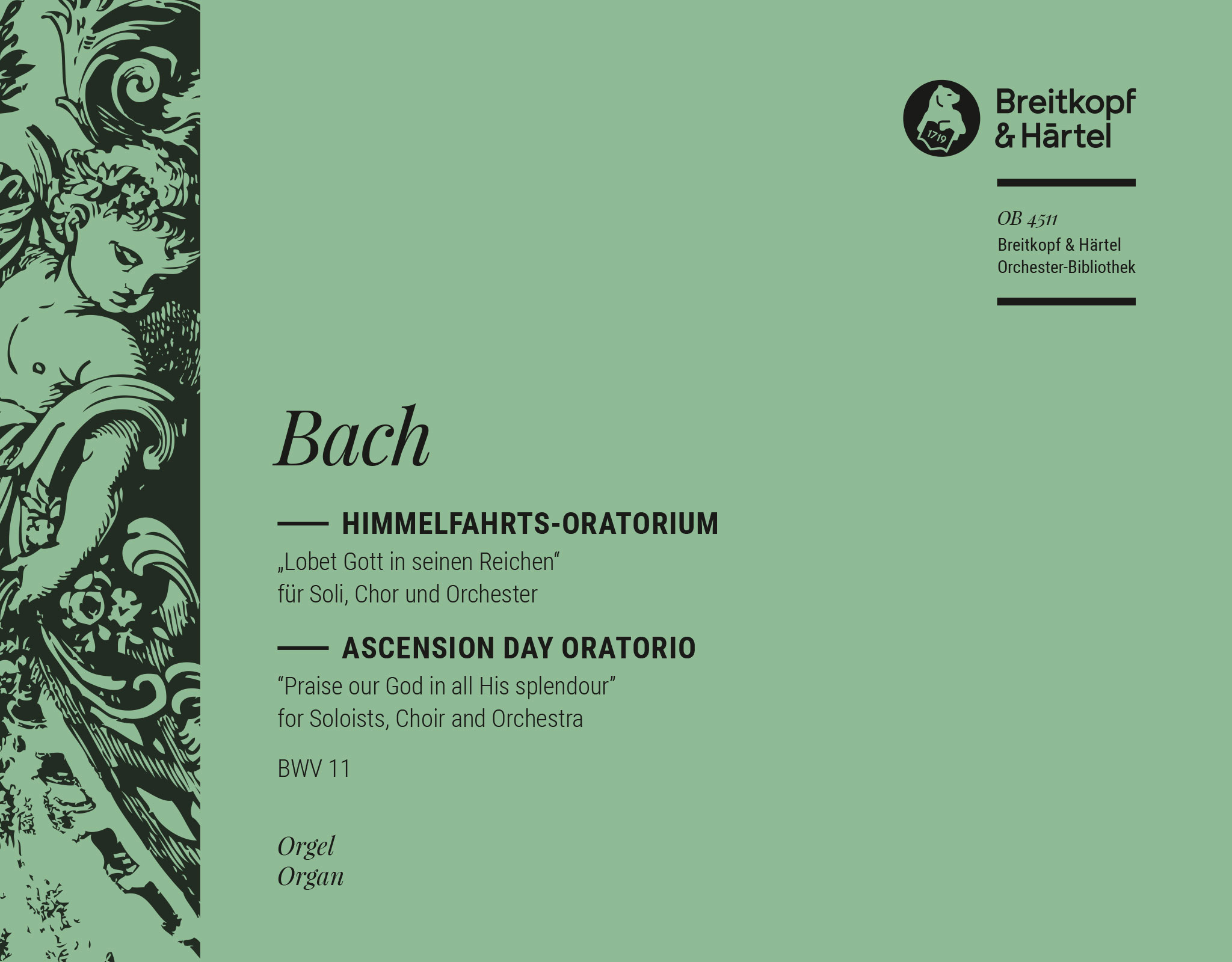 Vorderes Coverbild Himmelfahrts-Oratorium BWV 11
