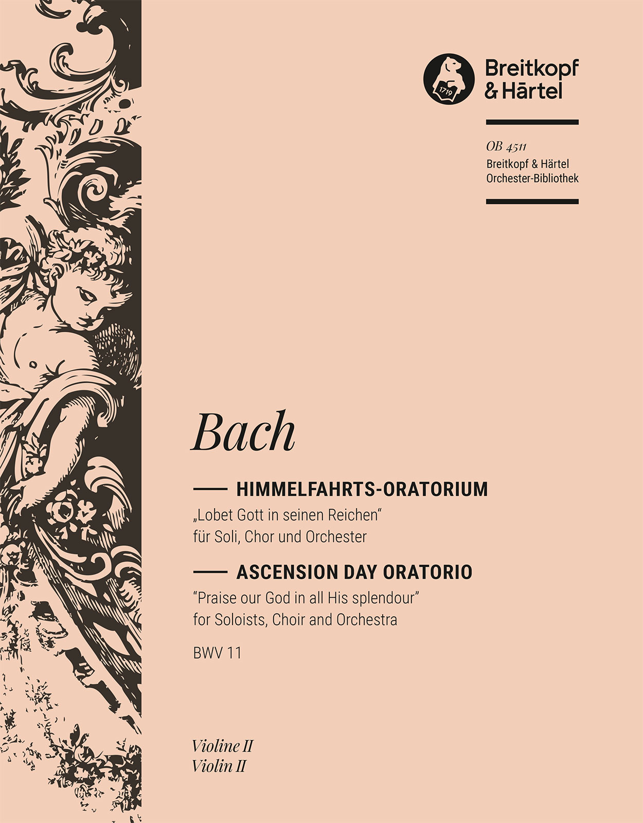 Vorderes Coverbild Himmelfahrts-Oratorium BWV 11