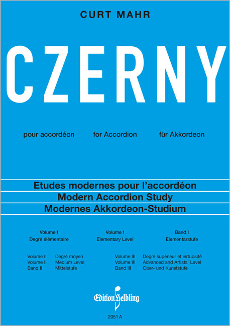 Vorderes Coverbild Czerny für Akkordeon Band 1 Elementarstufe